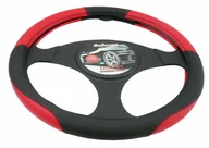 Akcesoria motoryzacyjne - Pokrowiec na Kierownice Nakładka Czerwona Skóra - miniaturka - grafika 1