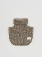 Apaszki i szaliki damskie - Reserved - Dzianinowy komin z golfem - beżowy - miniaturka - grafika 1