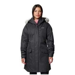 Damski płaszcz zimowy Columbia Suttle Mountain™ Long Insulated Jacket Rozmiar: M / Kolor: czarny - Kurtki i kamizelki sportowe damskie - miniaturka - grafika 1
