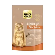 Mokra karma dla kotów - SELECT GOLD Hair+Skin Senior Drób z łososiem 300 g - miniaturka - grafika 1
