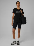 Spodenki damskie - 4F Legginsy kolarki z prążkowanej dzianiny damskie - czarne XXL - miniaturka - grafika 1