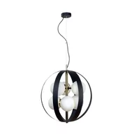 Lampy sufitowe - Ozdobna, czarno-złota lampa wisząca do salonu ZM 1138 z serii NELA - miniaturka - grafika 1