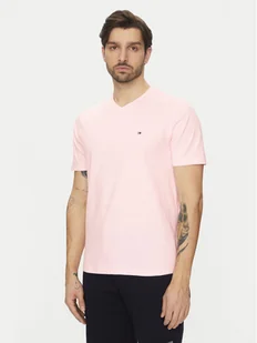 Tommy Hilfiger T-Shirt Essential MW0MW39249 Różowy Regular Fit - Koszulki męskie - miniaturka - grafika 1