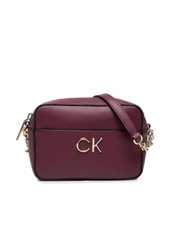 Torebki damskie - Calvin Klein Torebka Re-Lock Camera Bag K60K608982 Bordowy - grafika 1