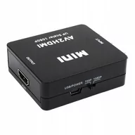 Inne akcesoria audio-wideo - Konwerter z AV cinch na HDMI przejścówka RCA 1080P - miniaturka - grafika 1