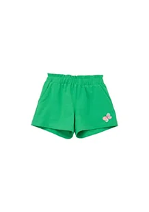 s.Oliver Junior Girl's szorty dresowe, krótkie, zielone, 134, zielony, 134 cm - Spodenki damskie - miniaturka - grafika 1