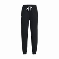 Spodnie sportowe damskie - Damskie spodnie dresowe Under Armour Rival Terry Jogger Rozmiar: L / Kolor: czarny/biały - miniaturka - grafika 1