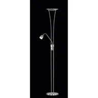 Lampy stojące - Trio T R I O Lampa podłogowa 1x20W + 1x5W LED  Nikiel mat (426410207)  - miniaturka - grafika 1