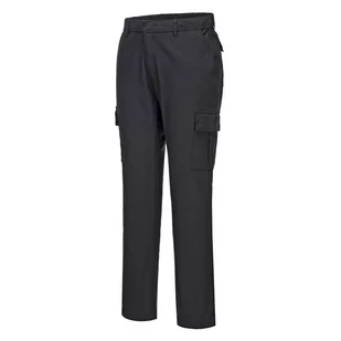 Bojówki Stretch Slim PORTWEST [S231] Czarny 34 - Odzież robocza - miniaturka - grafika 1