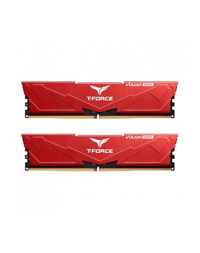 Pamięć DDR5 Team Group T-FORCE VULCAN 32GB 2x16GB 6000MHz CL30 1,35V Czerwona FLRD532G6000HC30DC01