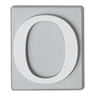 Akcesoria do drzwi - Cyfra "0" INV srebrna - miniaturka - grafika 1