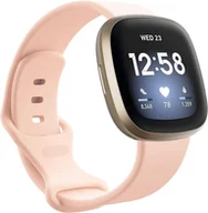 Akcesoria do smartwatchy - Opaska / Pasek Braders do Fitbit Versa 4 / Fitbit Versa 3 pudrowy róż - miniaturka - grafika 1