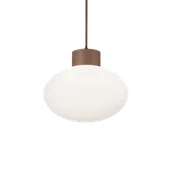 Lampy ogrodowe - Ideal Lux Zewnętrzna lampa wisząca CLIO MSP1 COFFEE 326801 - miniaturka - grafika 1