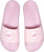 Klapki i japonki damskie - ﻿Klapki basenowe damskie 4F MM00FFLIF044A różowe - miniaturka - grafika 1