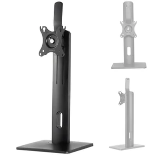Stojak biurkowy z regulacją wysokości i obrotową podstawą 17-32", czarny - Inne akcesoria audio-wideo - miniaturka - grafika 1