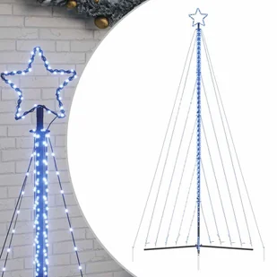 vidaXL Lampki choinkowe, 570 niebieskich LED, 399 cm - Ozdoby bożonarodzeniowe - miniaturka - grafika 1