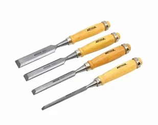 Awtools Zestaw Dłut Z Drewnianymi Uchwytami 4 Sztuki 6/12/18/24 Mm - Dłuta - miniaturka - grafika 1