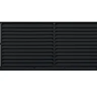 Ogrodzenia - Polbram Brama przesuwna Kreta 5x1,5 m lewa czarna - miniaturka - grafika 1