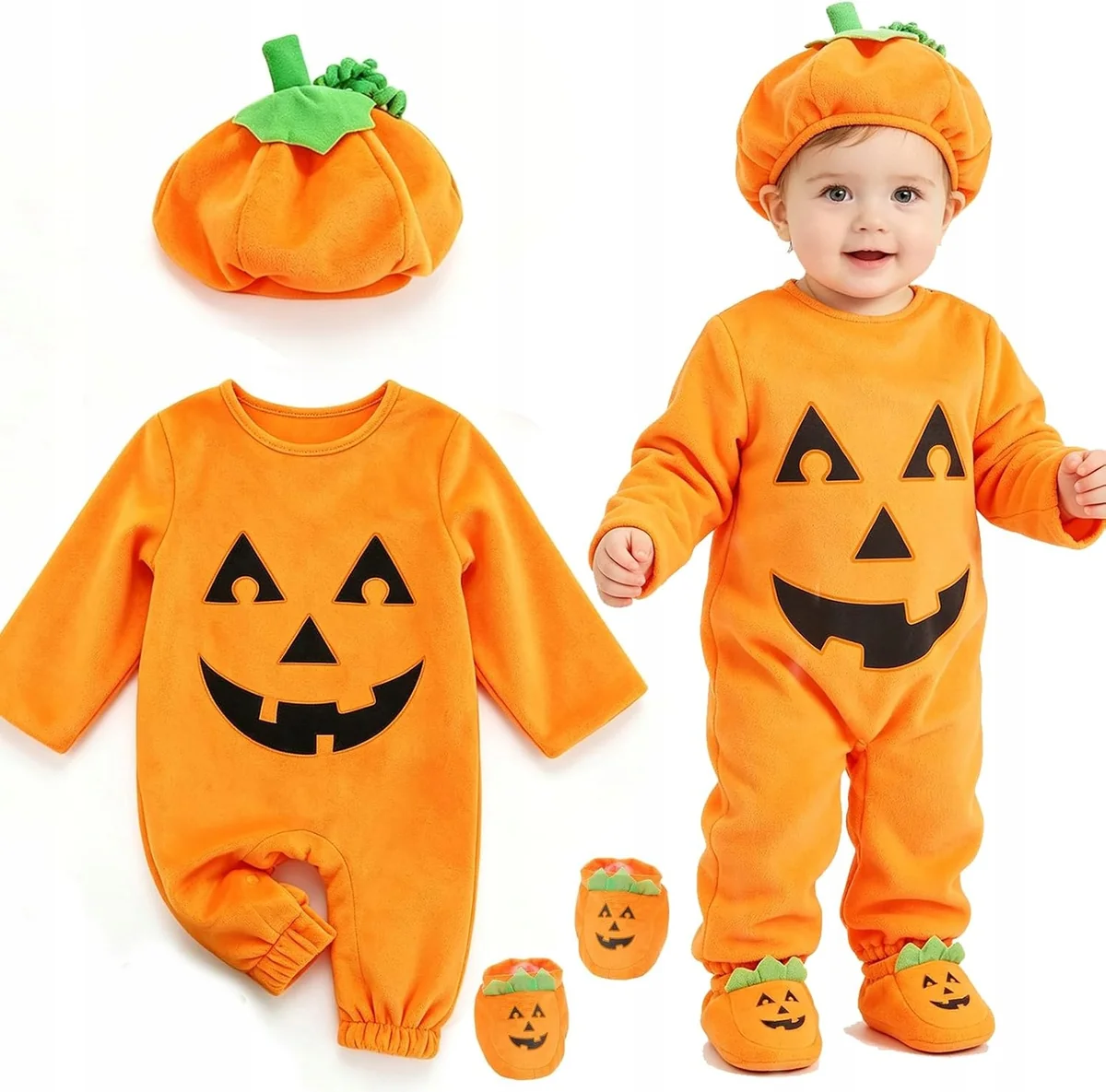 SKARPETKI DYNIA NIEMOWLĘCY ŚPIOSZKI CZAPKA WELUR MIĘKKI HALLOWEEN