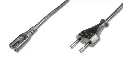 Assmann Kabel zasilający Kabel połączeniowy zasilający Typ Euro CEE 7/16 /IEC C7 (AK-440114-012-S)