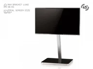 Szafki RTV - Sonorous LED telewizyjnych Stand dla telewizorów do 50 cali srebro PL2700 BLK-SLV - miniaturka - grafika 1