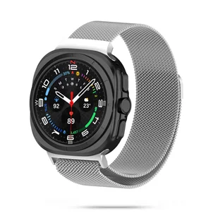 Metalowa bransoletka milanese Samsung Galaxy Watch Ultra 2024 Srebrna - Akcesoria do smartwatchy - miniaturka - grafika 1
