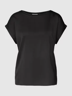 Koszulki i topy damskie - T-shirt z przeszytymi zakładkami na rękawach model ‘VIELLETTE’ - grafika 1
