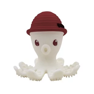 Mombella, Gryzak, Zabawka, Ośmiornica, Chimney Red - Gryzaki dla dzieci - miniaturka - grafika 1