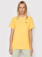 Koszulki sportowe damskie - Vans T-Shirt Left Chest Logo VN0A7RSR Żółty Regular Fit - miniaturka - grafika 1