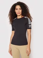 Koszulki sportowe damskie - Adidas T-Shirt Tight Tee FM2592 Czarny Slim Fit - miniaturka - grafika 1