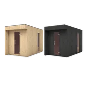 Baseny ogrodowe - Sauna ogrodowa MUSTA 397x200cm - Megiw - miniaturka - grafika 1