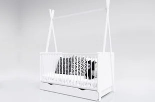 Łóżeczko dziecięce z szufladą tapczanik 140x70 Tipi - Łóżka dla dzieci i młodzieży - miniaturka - grafika 1