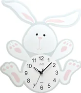 Zegary - JVD Zegar ścienny JVD HJ110 dziecięcy zając 40x45 cm . - miniaturka - grafika 1