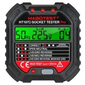 Inne urządzenia pomiarowe - Habotest Tester gniazd z wyświetlaczem cyfrowym Habotest HT107D INNHABOTESTHT107D - miniaturka - grafika 1