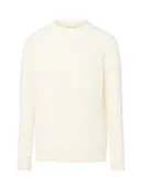 Bluzy męskie - Gant Bluza męska Mężczyźni Bawełna biały wypukły wzór tkaniny, M - miniaturka - grafika 1