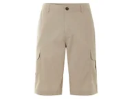 Spodenki męskie - LIVERGY® Bermudy cargo męskie z bawełną (Beżowy, 56) - miniaturka - grafika 1