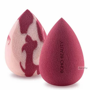 Boho Beauty - Makeup Sponge - Zestaw 2 gąbek do makijażu - Pinky Berry Medium Cut + Berry Regular - Gąbeczki do makijażu - miniaturka - grafika 1