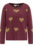 Swetry damskie - ocy Sweter damski 82733582, bordowy, XS/S, bordowy, XS-S - miniaturka - grafika 1