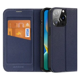 Dux Ducis Skin X2 etui do iPhone 14 Pro pokrowiec z magnetyczną klapką niebieski - Etui i futerały do telefonów - miniaturka - grafika 1
