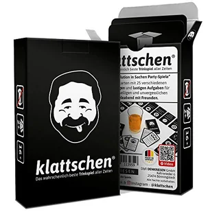 klattschen® - Trinkspiel - Das wahrscheinlich beste Trinkspiel aller Zeiten: Original Kartendeck mit 57 Spielkarten - Inne gry towarzyskie - miniaturka - grafika 1