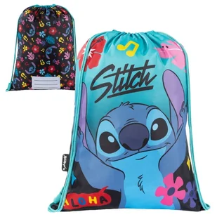 St. Majewski Worek Szkolny Sportowy Gimnastyczny Na Buty Obuwie Do Szkoły Na Basen Trening Stitch Mint Aloha - Worki na buty - miniaturka - grafika 1