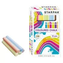 Starpak Kreda szkolna 10 kolorów - Przybory szkolne - miniaturka - grafika 1