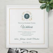 Albumy fotograficzne - Duży album na zdjęcia z nadrukiem dla dziewczynki na komunię - miniaturka - grafika 1