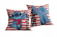 Kołdry i poduszki dla dzieci - Lilo i Stitch welurowa poduszka jasiek Stich 40x40cm - miniaturka - grafika 1