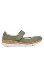 Półbuty damskie - Rieker Półbuty N42B0-52 Zielony - miniaturka - grafika 1