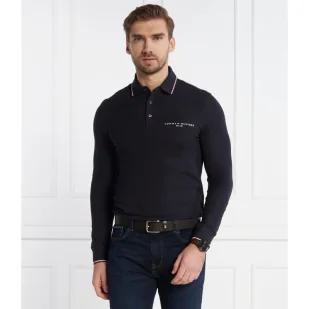 Tommy Hilfiger Polo TIPPED PLACE L/S | Slim Fit - Koszule męskie - miniaturka - grafika 1