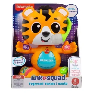 Fisher Price Link Squad Tygrysek Taniec i nauka - Zabawki interaktywne dla dzieci - miniaturka - grafika 1