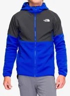 Bluzy sportowe męskie - Bluza z kapturem The North Face Glacier Heavyweight Full Zip HD - tnf blue/asphalt grey - miniaturka - grafika 1