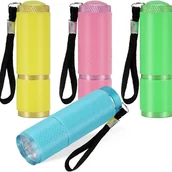 Latarki - Latarka LED, zestaw 4 sztuk, mini latarka do biwakowania, czytania, spacerów, wędrówek i pracy - miniaturka - grafika 1