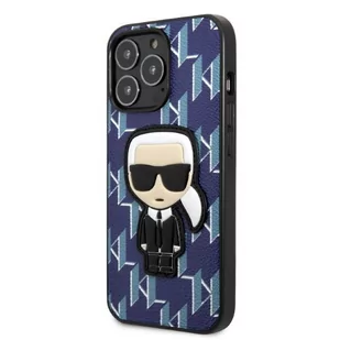 Karl Lagerfeld KLHCP13LPMNIKBL iPhone 13 Pro / 13 6,1" hardcase niebieski/blue Monogram Ikonik Patch - Etui i futerały do telefonów - miniaturka - grafika 2